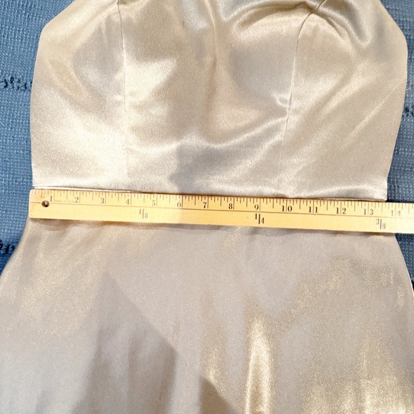 Jenny Yoo Collection Alessia satin high neck woman bridal back strap dress 4 - Picture 13 of 13